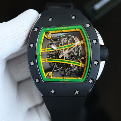 Richard Mille RM61-01 Yohann Blake  Black Ceramic Case Men's Watch